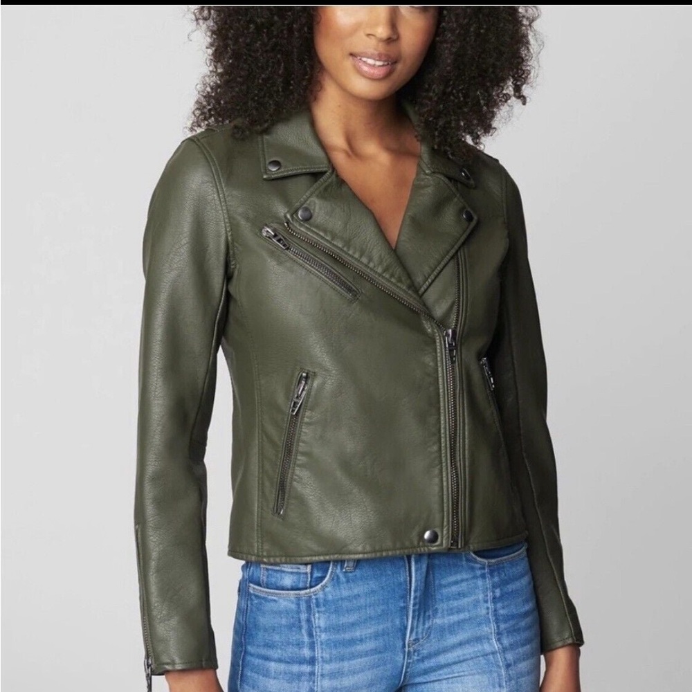 New! Blank NYC Vegan Leather Moto Jacket